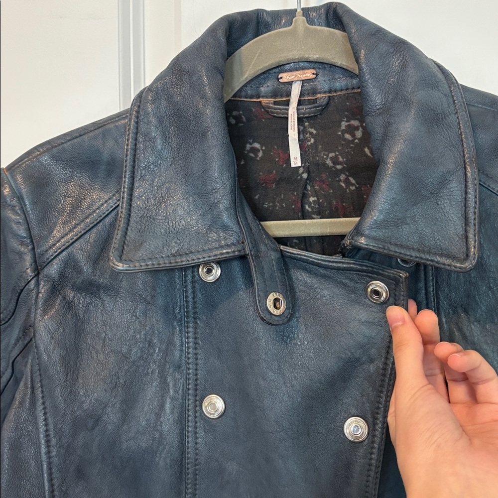 Free People Avis Leather Jacket - Picture 7 of 15
